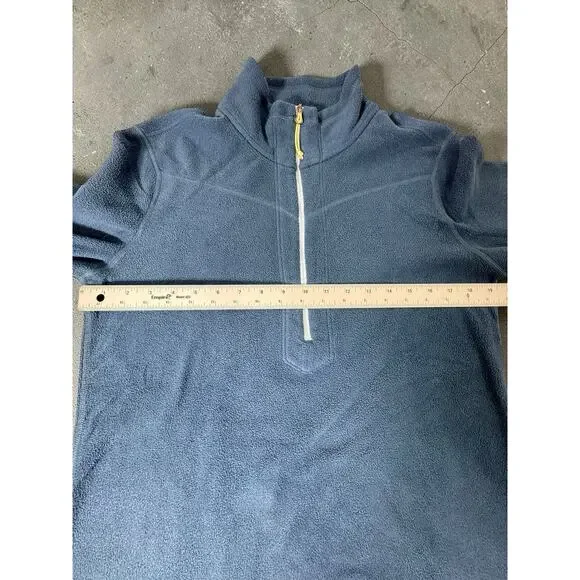 Stio Womens Fleece Quarter Zip Pullover Size Large Blue Outdoor Sweater - Picture 2 of 7